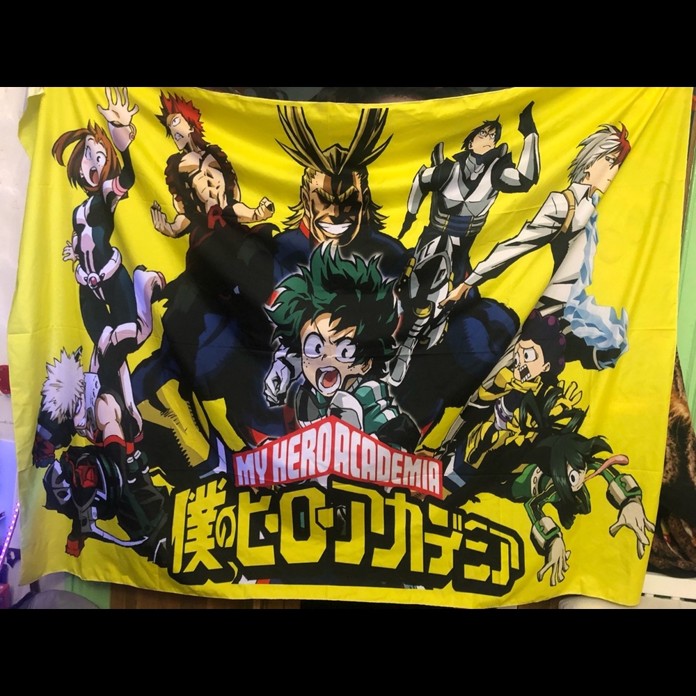 My hero academia silk wall decor